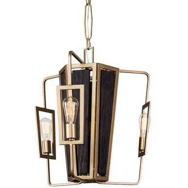 Madeira Three Light Chandelier in Rustic Gold (137|294C03RG)