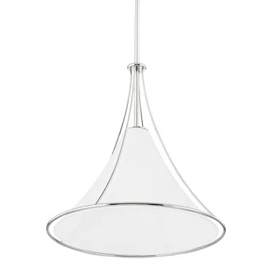 Madelyn One Light Pendant in Polished Nickel (428|H645701L-PN)