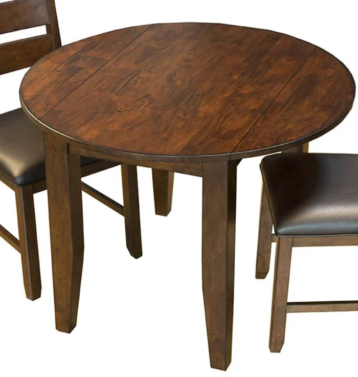Mason Round Drop Leaf Table in Macciato MASMA6100