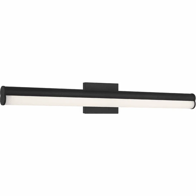 Mateo W36533MB Junction Contemporary Matte Black LED 32.5″ Wall Sconce Light
