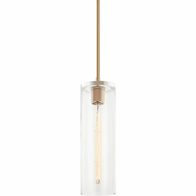 Matteo C32511AG Lincoln Aged Gold Brass Mini Pendant Lighting