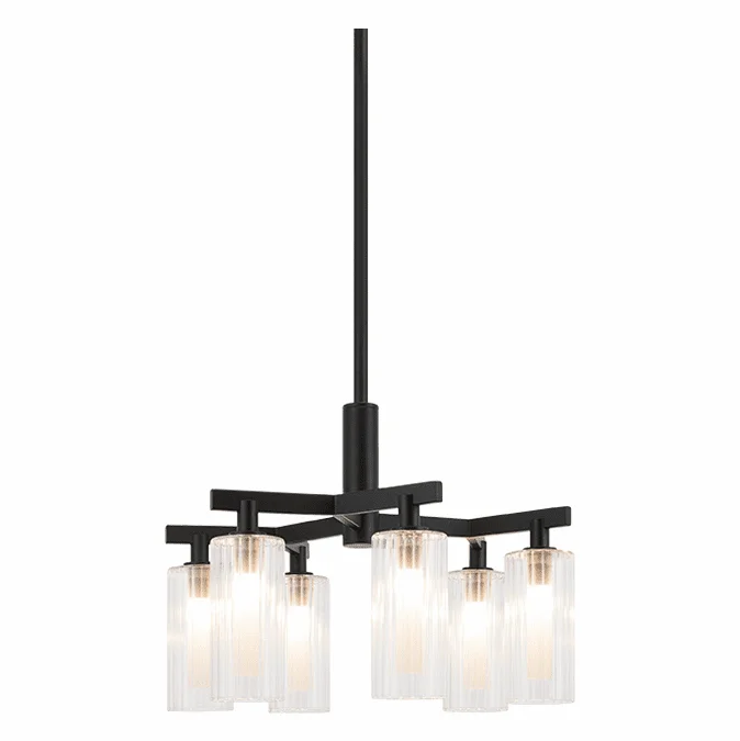 Matteo C60806BK Kristof Black Mini Chandelier Lighting