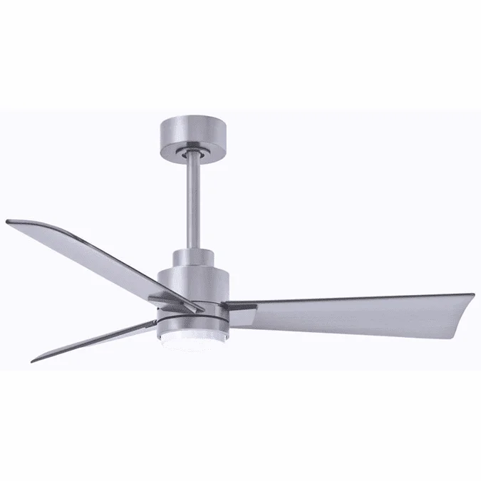 Matthews AKLK-BN-BN Alessandra Contemporary Brushed Nickel LED Ceiling Fan