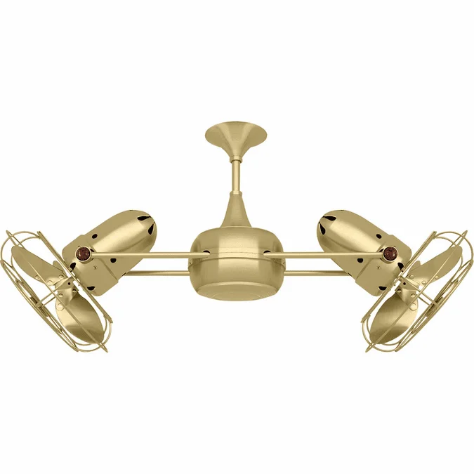 Matthews DD-BRBR-MTL Duplo-Dinamico Modern Brushed Brass 39″ Ceiling Fan