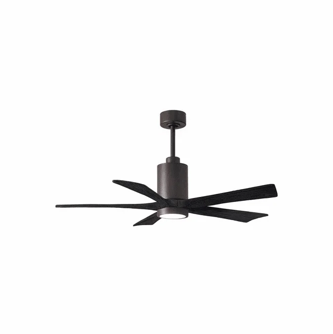 Matthews PA5-TB-BK-52 Patricia Modern Textured Bronze LED 52″ Home Ceiling Fan