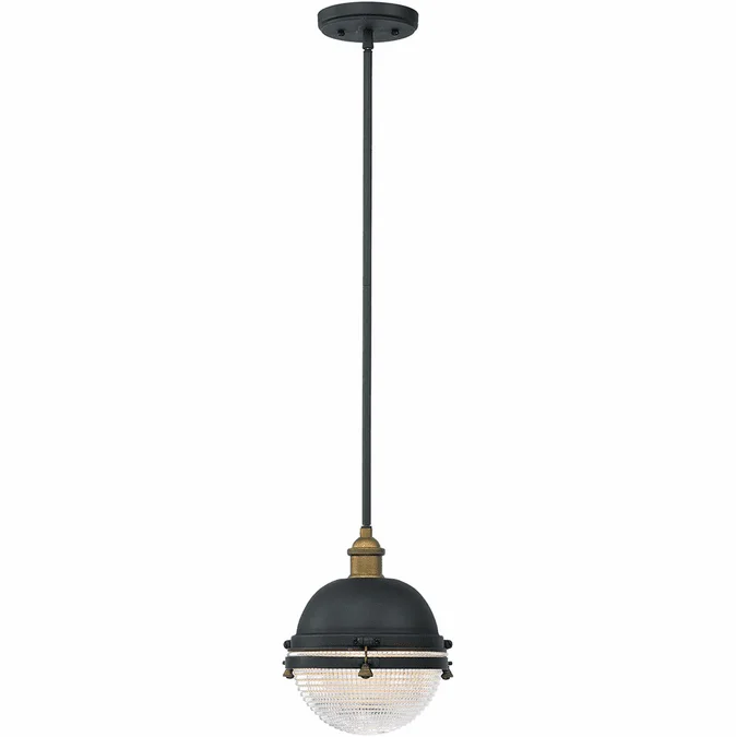 Maxim 10184OIAB Portside Modern Oil Rubbed Bronze / Antique Brass Exterior Pendant Lighting