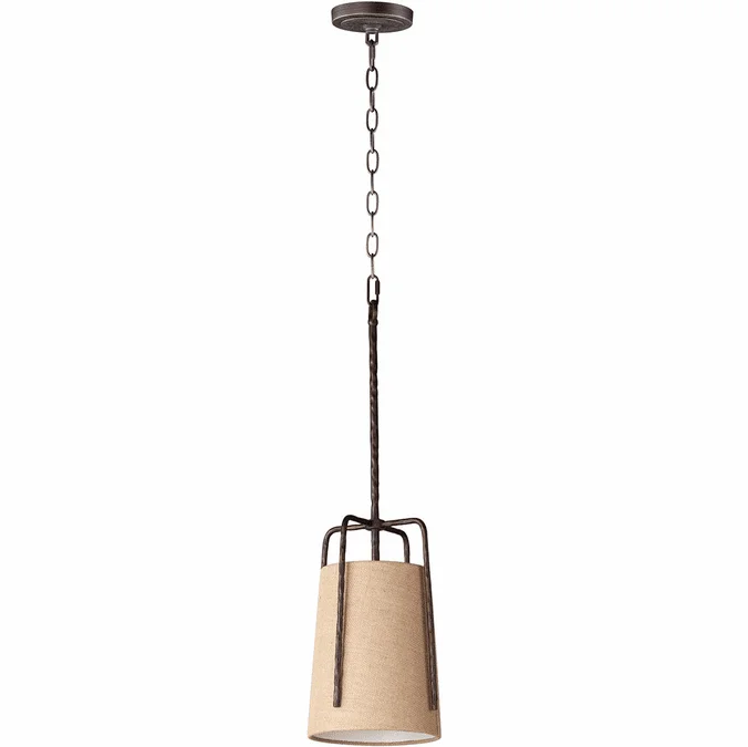 Maxim 10198BROI Pitchfork Contemporary Oil Rubbed Bronze Mini Pendant Hanging Light