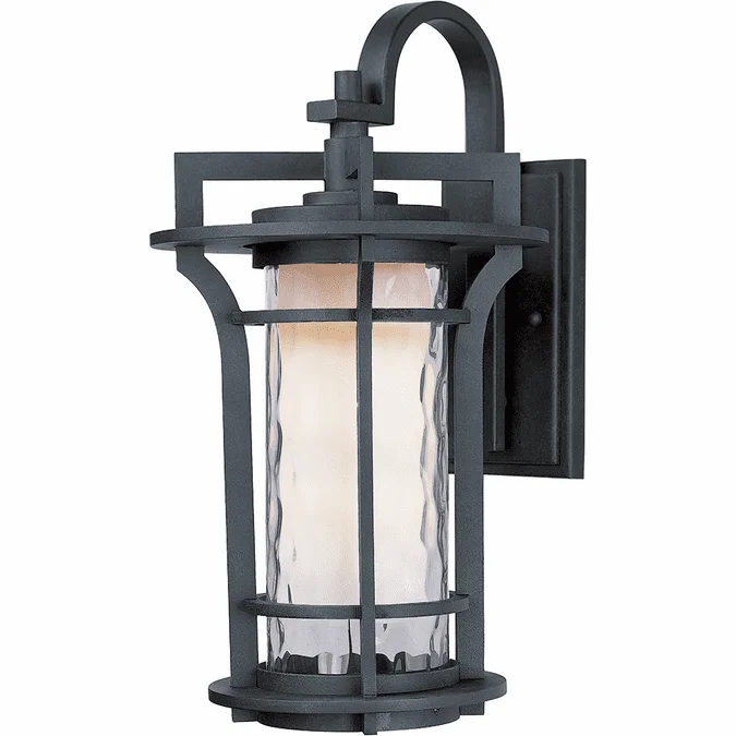Maxim 65785WGBO Oakville LED E26 Modern Black Oxide LED Outdoor 10″ Wall Lighting Fixture