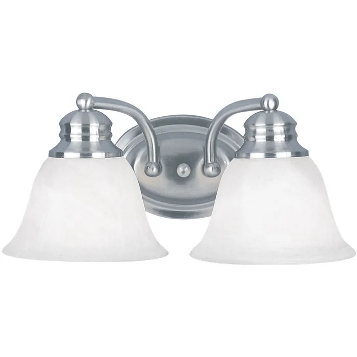Maxim Malaga 2-LT Bath Vanity Light – Satin Nickel – 2687FTSN