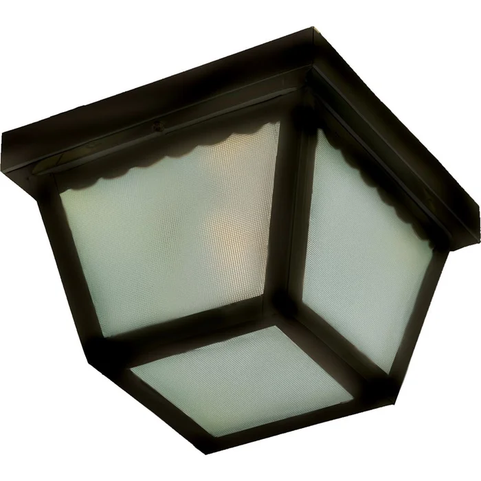 Maxim Outdoor Essentials 2-LT Outdoor Flush Mount – Black – 6204FTBK