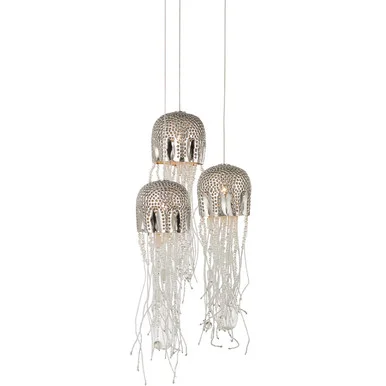 Medusa Collection Three Light Pendant in Nickel (142|9000-1027)