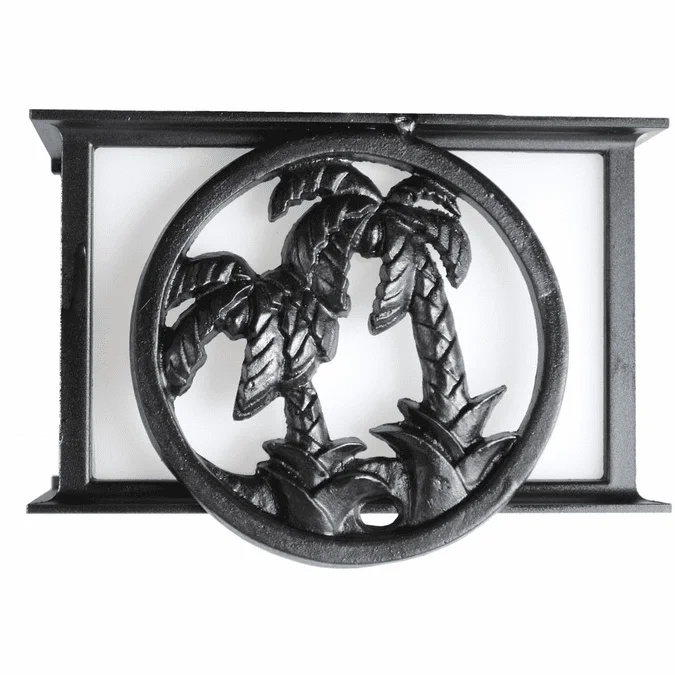 Melissa PT63 Palm Tree Series Traditional Small Outdoor Flush Mount Ceiling Light Fixture