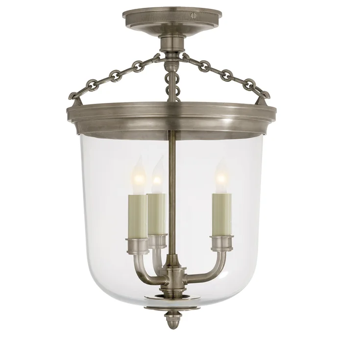 Merchant Three Light Semi-Flush Mount