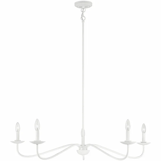 Meridian M10085BQW Bisque White Chandelier Light