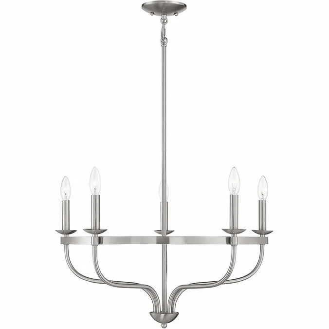 Meridian M10087BN Brushed Nickel Ceiling Chandelier
