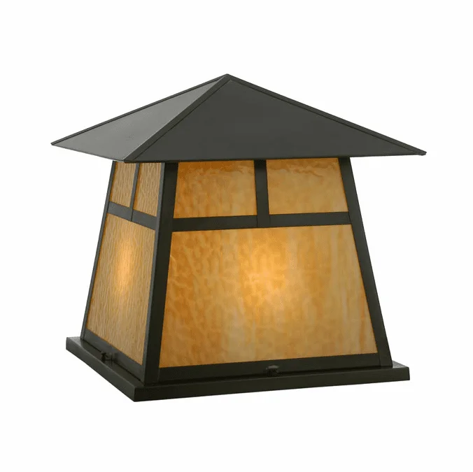 Meyda Custom 112417 Square Stillwater 23 Inch Tall Pier Mount Lighting – Craftsman