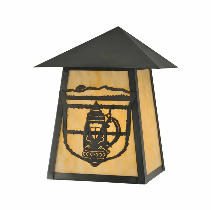 Meyda Custom 112463 Lake Clear Lodge Stein Craftsman 10 Inch Tall Sconce Lighting Fixture