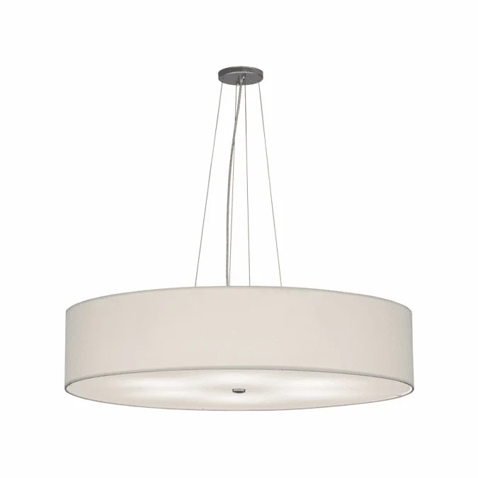 Meyda Custom 151078 Cilindro White Nickel Lighting Pendant