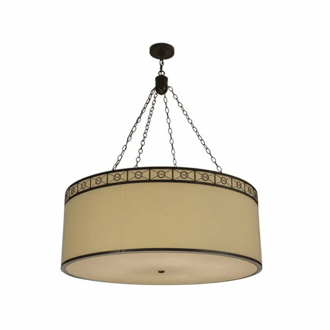 Meyda Custom 154651 Cilindro Circle X Timeless Bronze Pendant Lighting