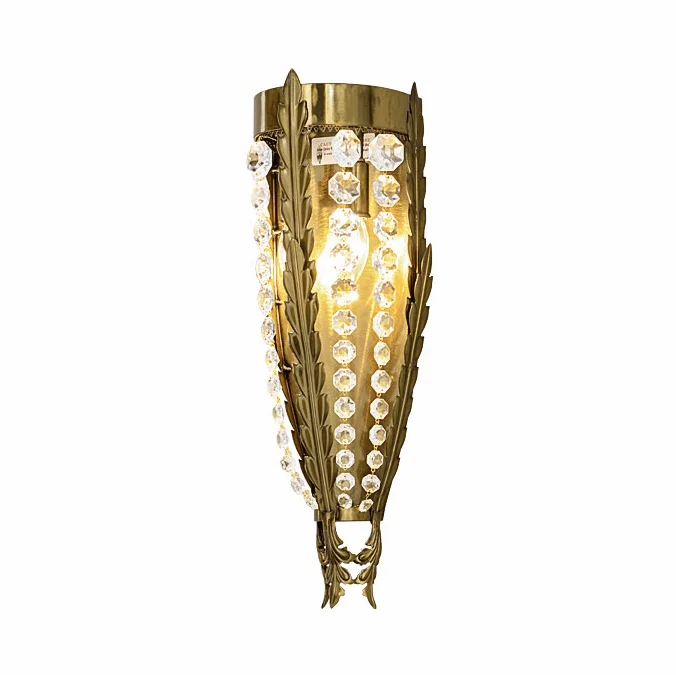 Meyda Custom 154700 Chrisanne Crystal Gold Wall Lighting Fixture