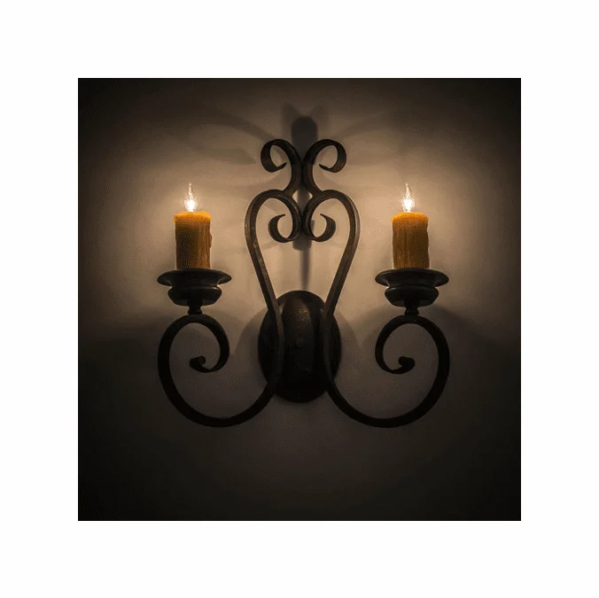 Meyda Custom 178723 Fernando Gilded Tobacco Wall Lamp