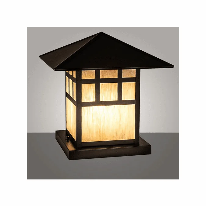 Meyda Custom 242706 Seneca Craftsman Brown Exterior Post Light