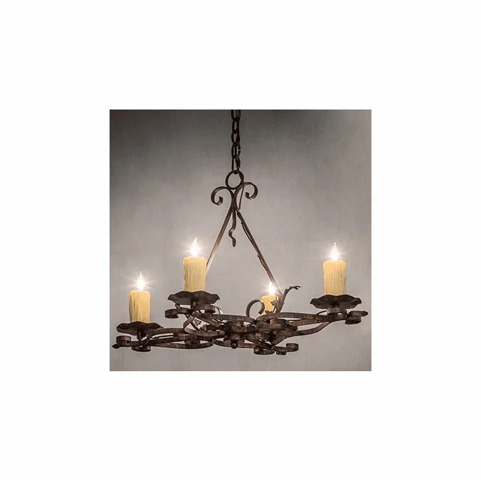 Meyda Custom 255172 Elianna Traditional Bronze Chandelier Light