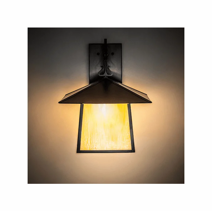 Meyda Custom 267823 Stillwater Mission Craftsman Brown Light Sconce