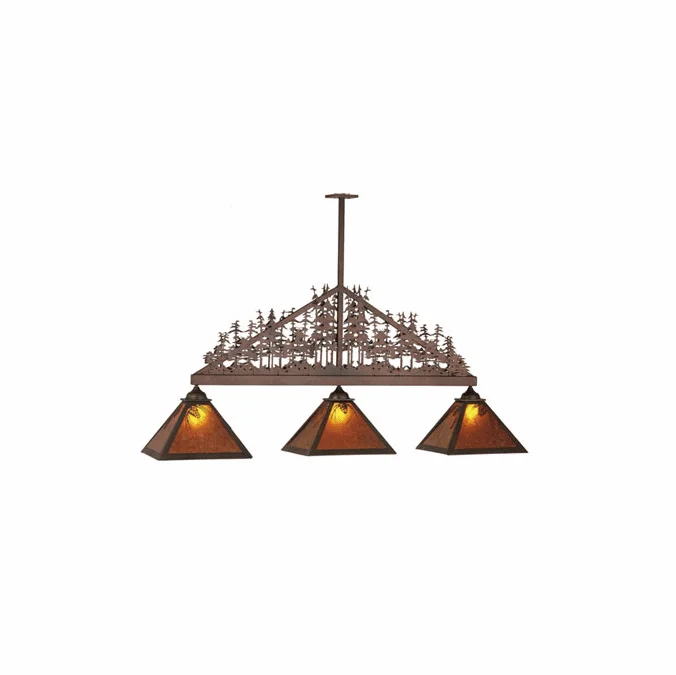 Meyda Custom 51347 Mountain Pine Rustic Island Light Fixture