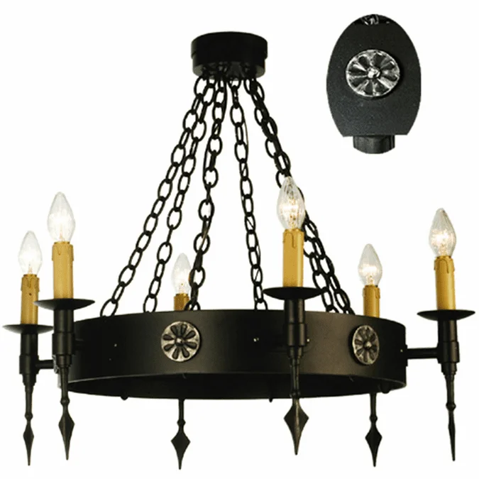Meyda Custom 67719 Warwick Traditional Dark Roast Chandelier Light