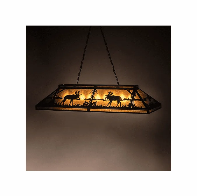 Meyda Custom 70579 Moose Rustic Antique Copper Island Light Fixture