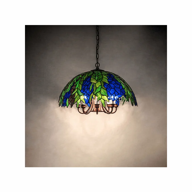 Meyda Lighting 246060 Tiffany Honey Locust Tiffany Mahogany Bronze Pendant Lighting