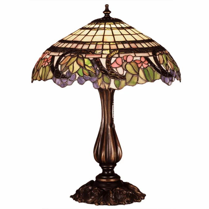 Meyda Lighting 38516 Handel Grapevine Tiffany Lighting Table Lamp