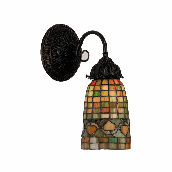 Meyda Lighting 74049 Tiffany Acorn Tiffany Lighting Sconce