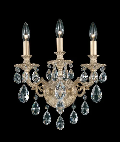 Milano 3 Light 120V Wall Sconce in French Gold with Heritage Handcut Crystal (168|5643-26H)
