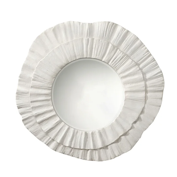 millstone resin round wall mirror