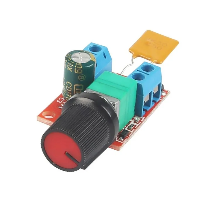 Mini DC 5A motor PWM speed controller 3-35V speed control switch LED dimmer - Image 2