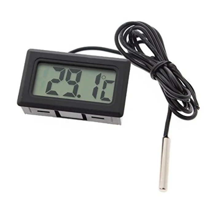 Mini LCD Digital Thermometer Sensor Wired for Room Temperature