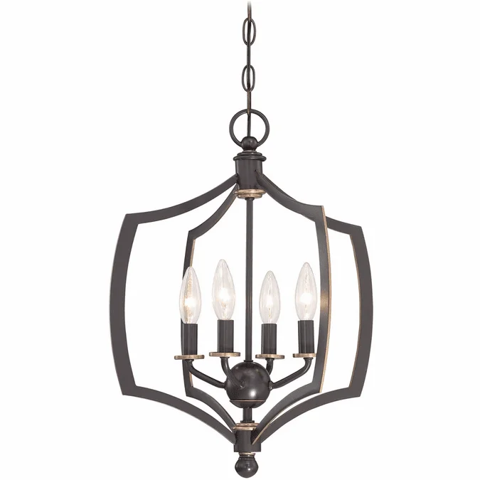 Minka Lavery 4374-579 Middletown Contemporary Downton Bronze With Gold Highlights Entryway Light Fixture