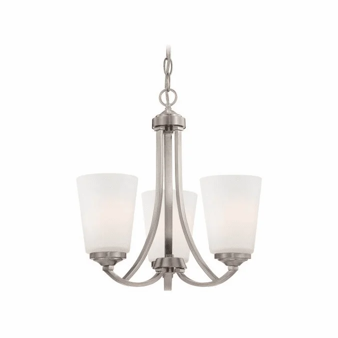 Minka Lavery 4963-84 Overland Park Brushed Nickel Mini Lighting Chandelier