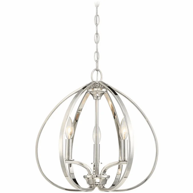 Minka Lavery 4982-613 Tilbury Modern Polished Nickel Entryway Light Fixture