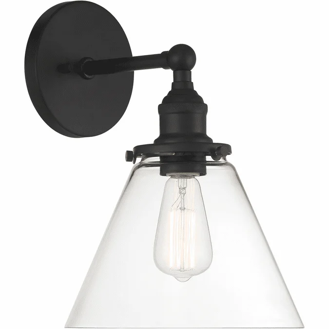 Minka Lavery 5680-66A Barwell Coal Black Wall Lighting