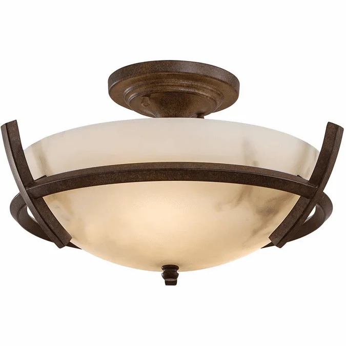 Minka Lavery 687-14 Calavera Nutmeg Flush Lighting