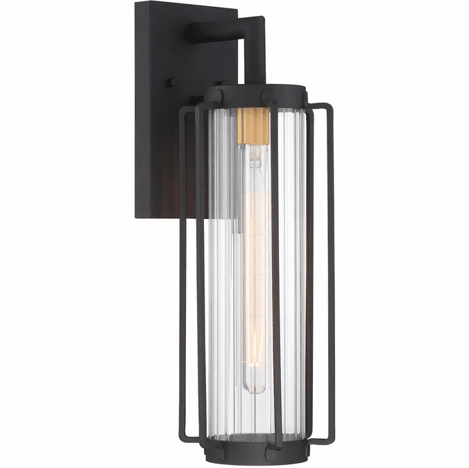 Minka Lavery 72733-66G Avonlea Contemporary Coal w/ Gold Exterior Light Sconce