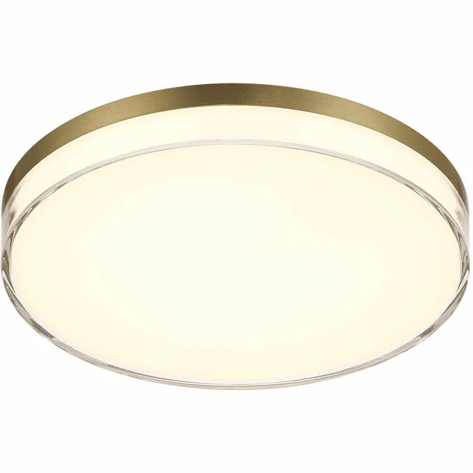 Minka Lavery 759-2-787-L Vantage Modern Ashen Brass LED 11″ Overhead Lighting Fixture