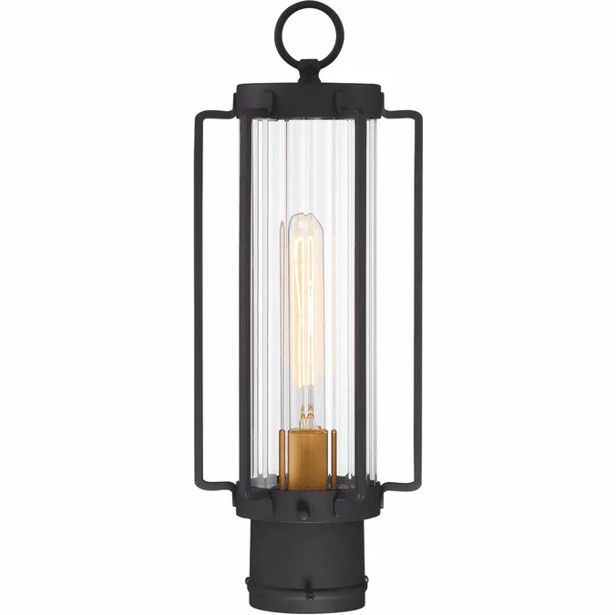 Minka Lavery The Great Outdoors 72736-66G Avonlea Contemporary Coal with Gold Exterior Post Light