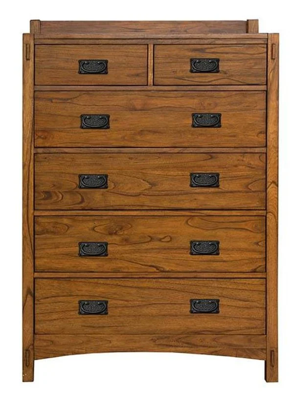 Mission Hill 6-Drawer Chest in Harvest