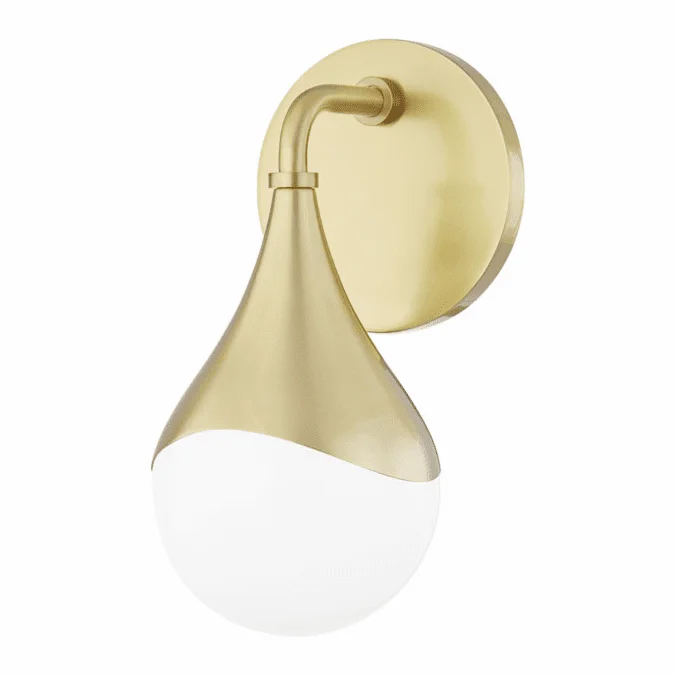 Mitzi H416301-AGB Ariana Modern Aged Brass LED Lighting Wall Sconce