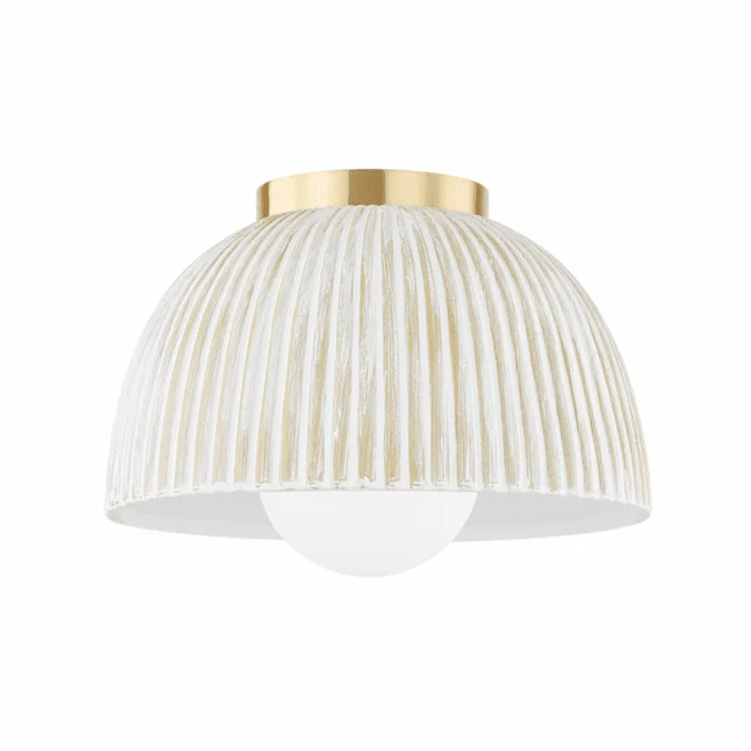 Mitzi H750501-AGB/CWW Eloise Modern Aged Brass Overhead Lighting