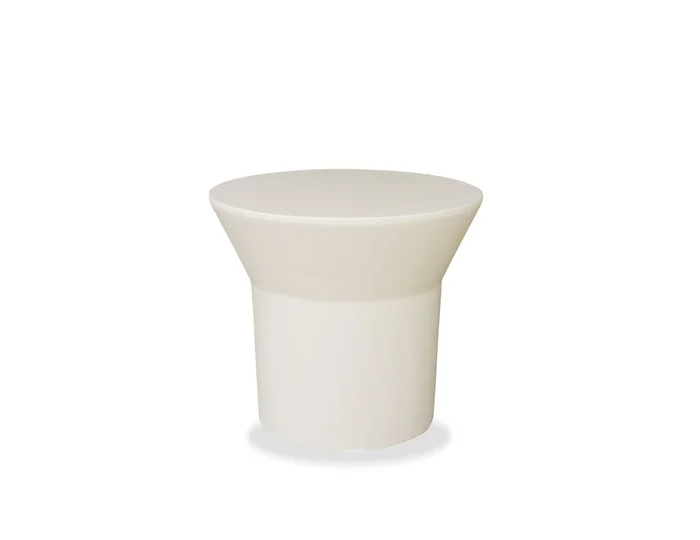 Mobital Boracay End Table Tapioca Mas Epoxy Solid Surface Base Indoor-Outdoor WEN-BORA-TAPI-